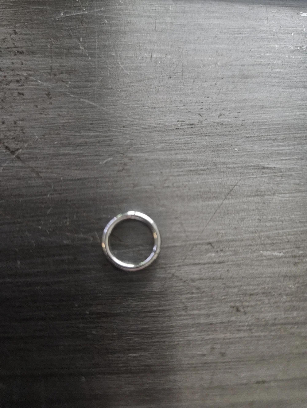 Silver Nose Hoop Ring 16G 8mm Minimalist Piercing Jewelry New - Picture 2 of 5